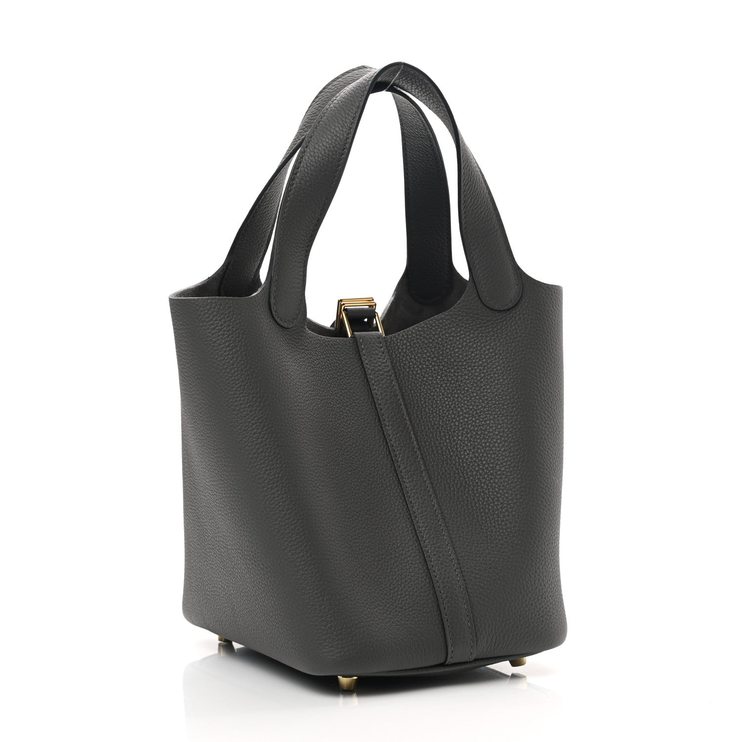 Hermes Taurillon Maurice Picotin Lock 18 PM Graphite 2 of 7