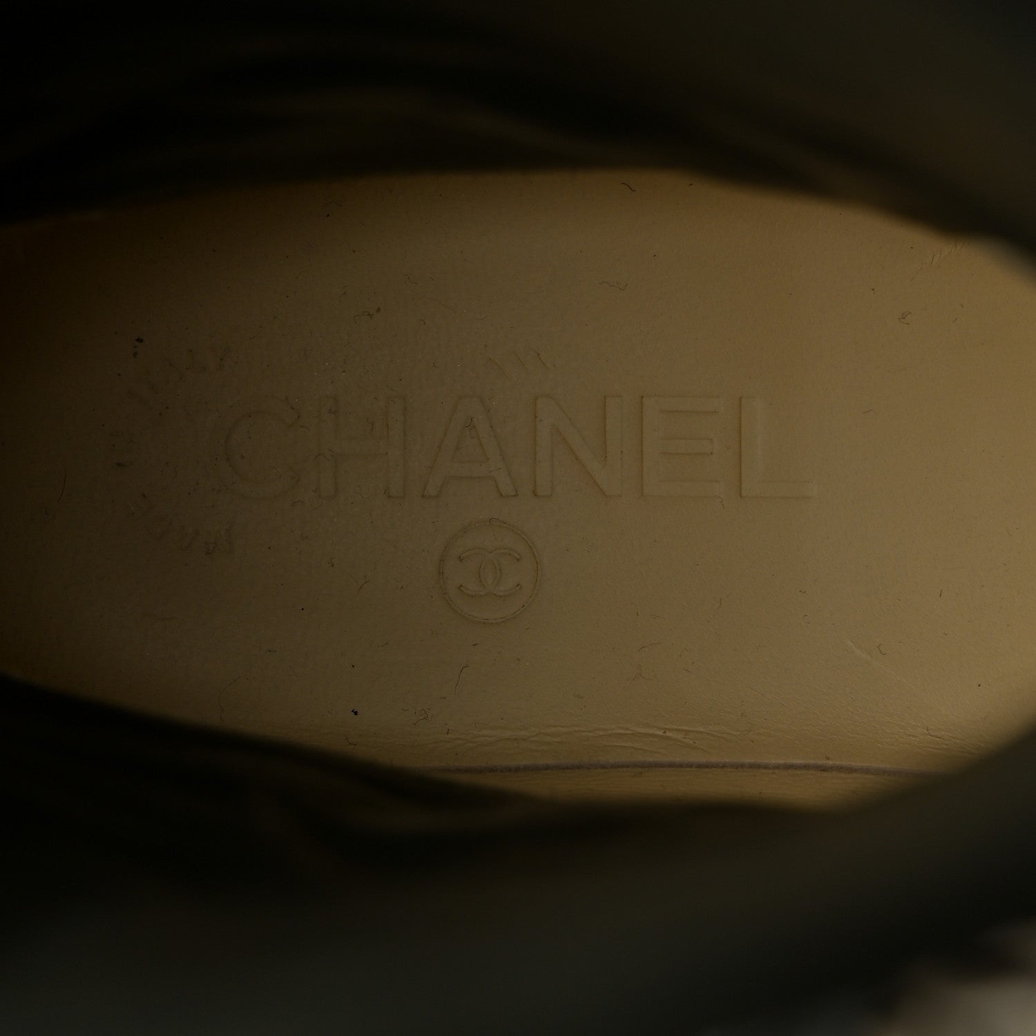 Chanel Oily Calfskin Star Quilted Biker Boots 37 Khaki 6 of 9