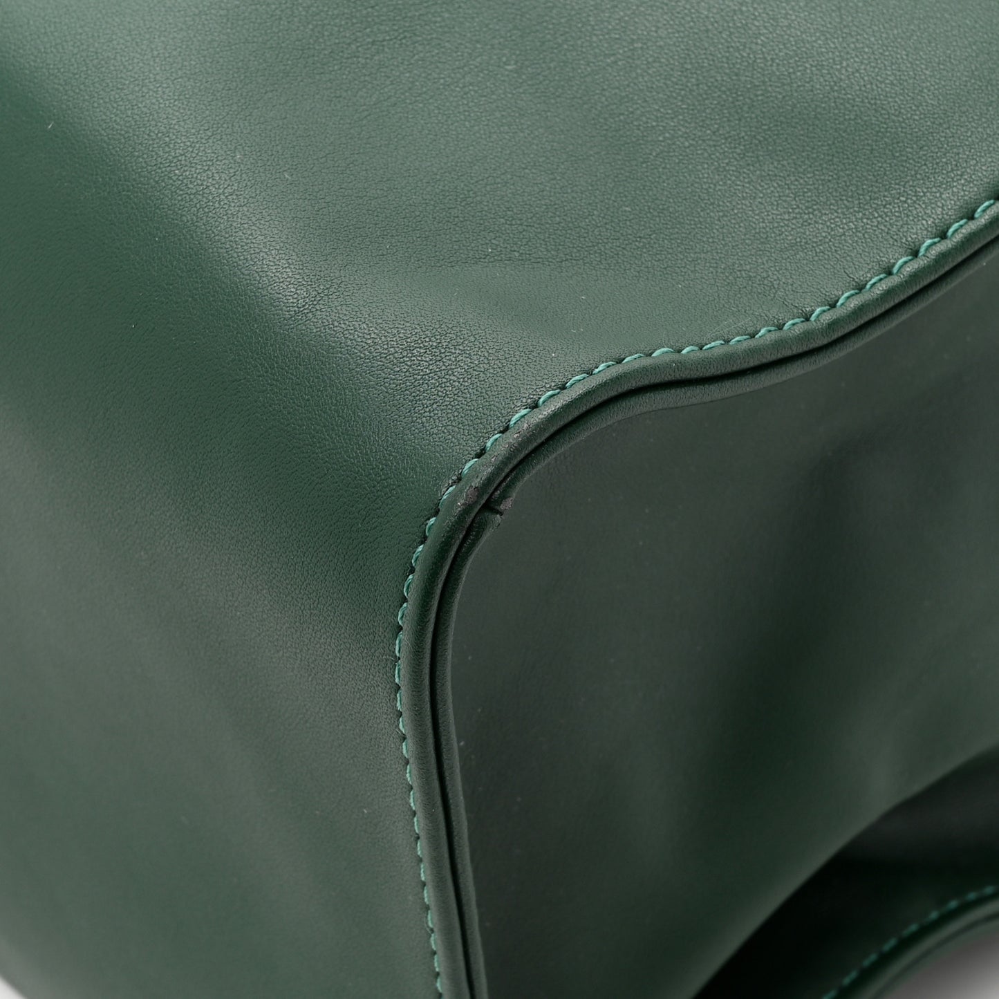 Vegan Leather Medium Shopping Bag Dark Olive