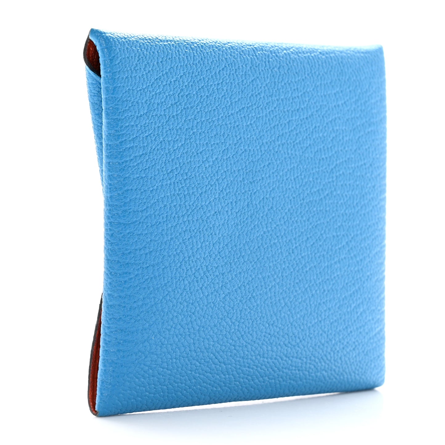 Chevre Mysore Bastia Verso Coin Purse Bleu Frida Cuivre