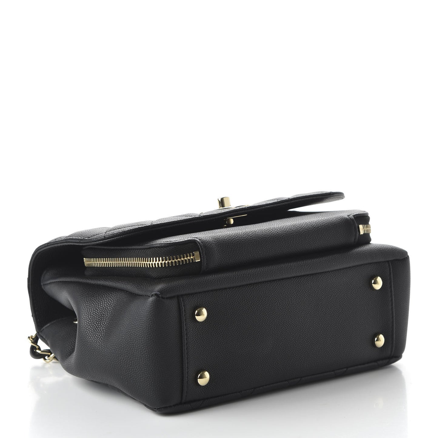 Caviar Quilted Medium Business Affinity Flap Black