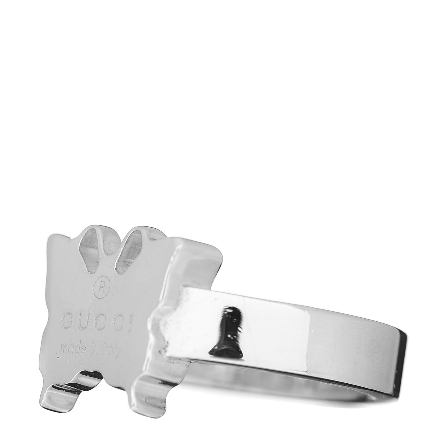 Sterling Silver Butterfly Band Ring 52 6