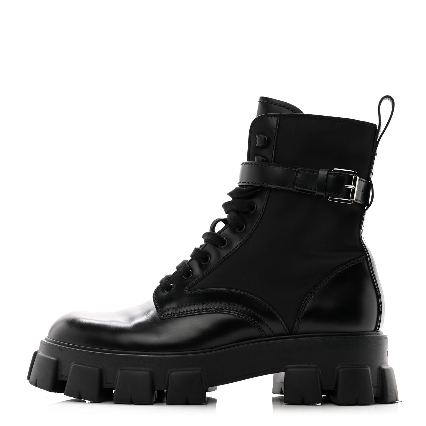 Spazzolato Rois Re-Nylon Metal Triangle Logo Mens Monolith Pouch Pocket 60mm Combat Boots 11 Black