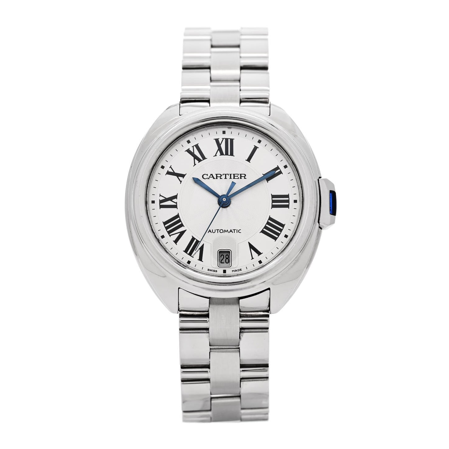 Stainless Steel 35mm Cle De Cartier Automatic Watch