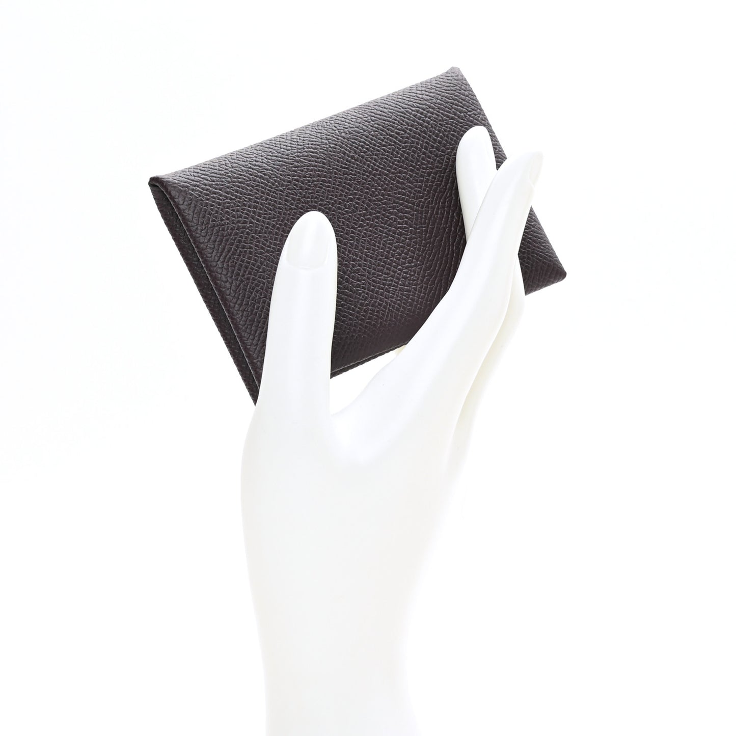 Epsom Calvi Card Case Raisin