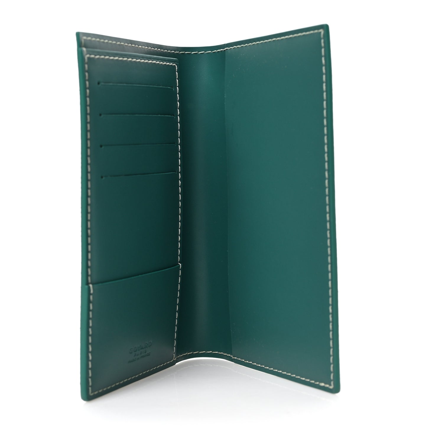 Goyardine Passport Wallet Green