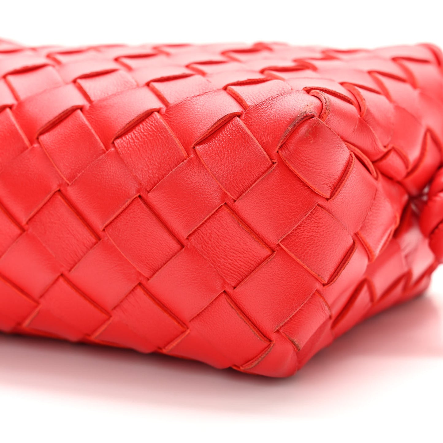 Nappa Intrecciato Mini Loop Camera Bag Redstone