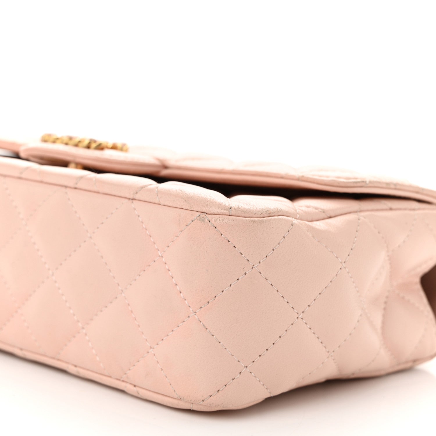 Chanel Lambskin Quilted Small Strass On Top Flap Bag Light Pink 10 of 11