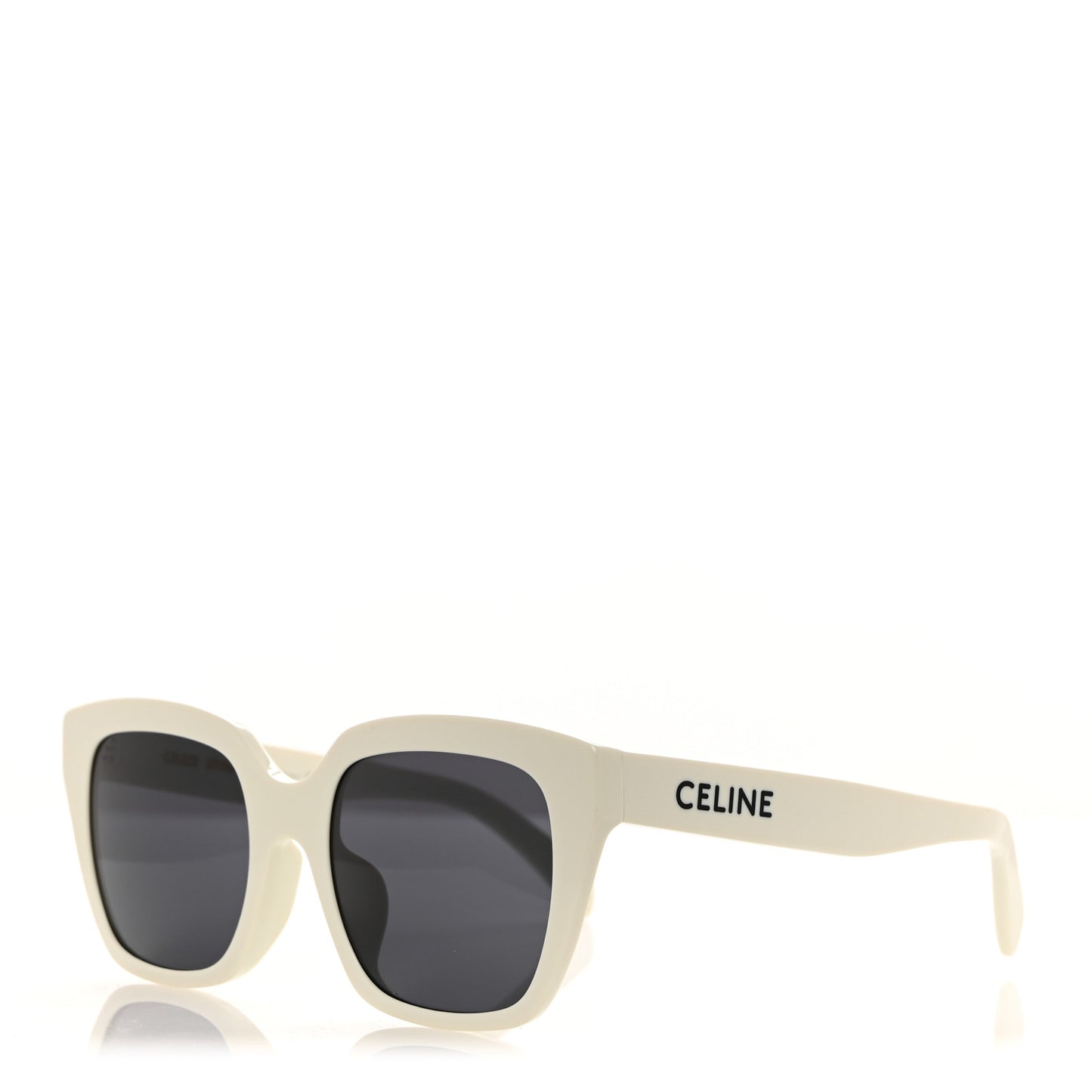 Acetate Sunglasses CL40198F White