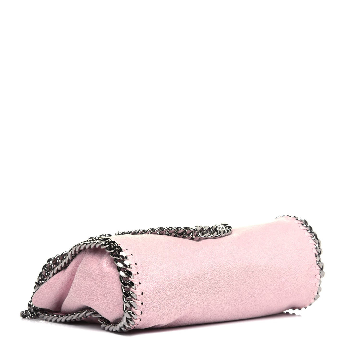 Shaggy Deer Mini Falabella Fold Over Tote Pink