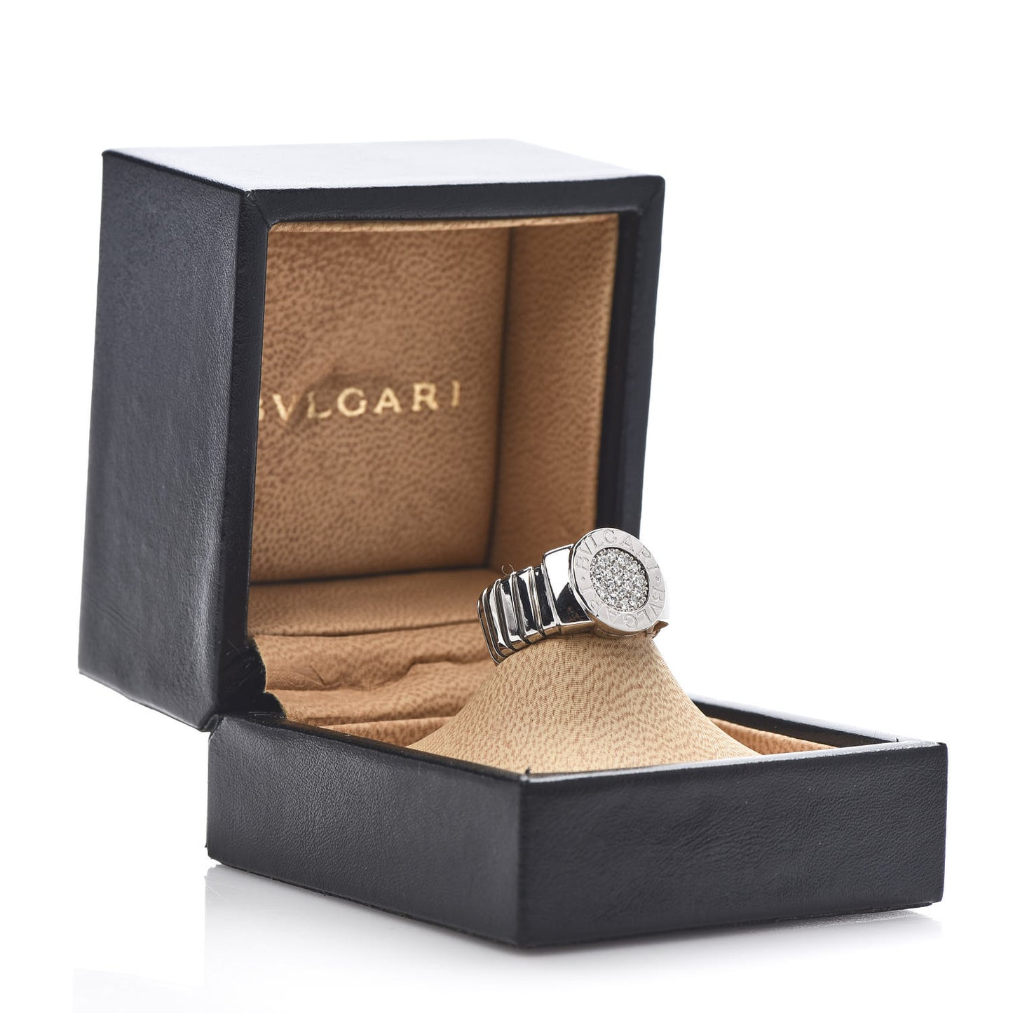 18K White Gold Diamond Tubogas Ring 47 4