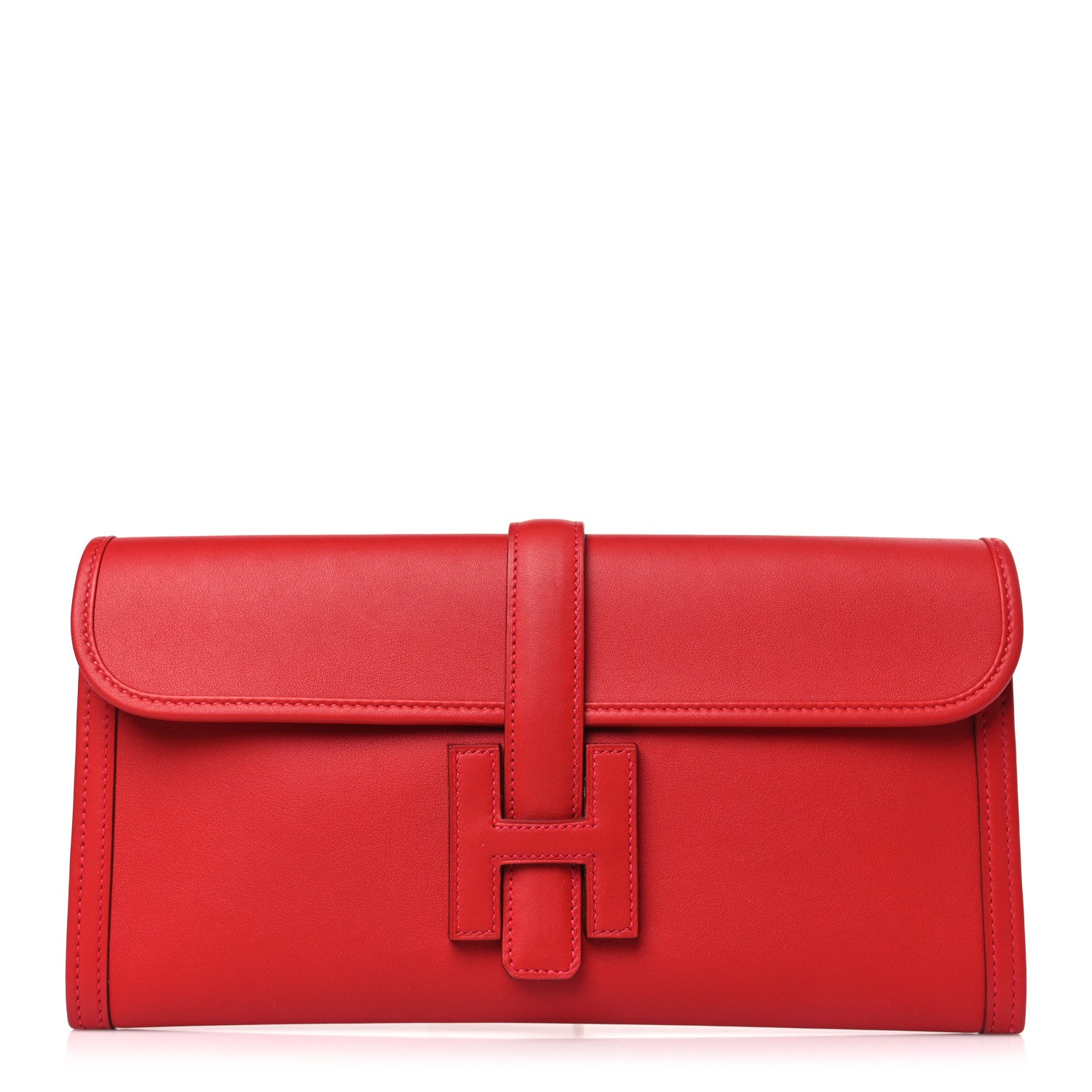 Hermes Swift Jige Elan 29 Clutch Rouge Casaque 1 of 9