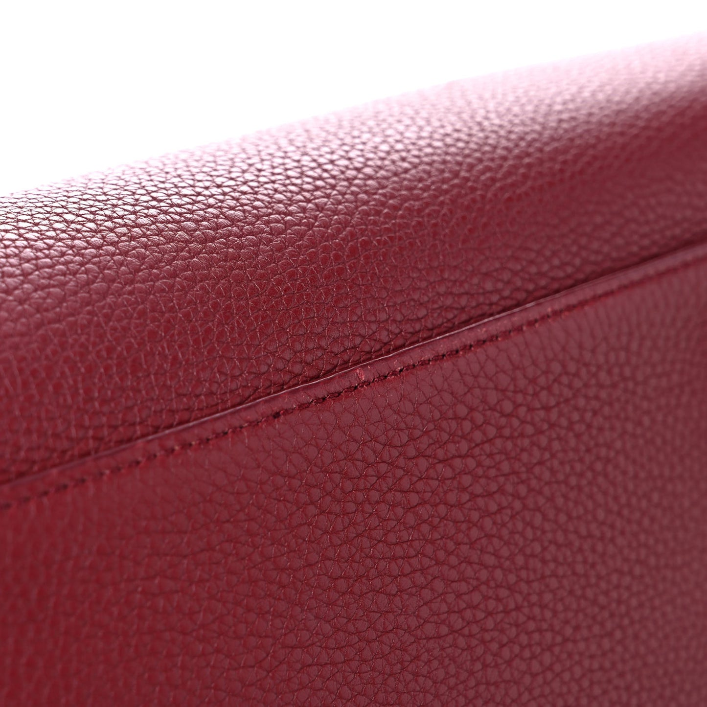 Grained Calfskin Small Supple Sac De Jour Dark Pallisandre