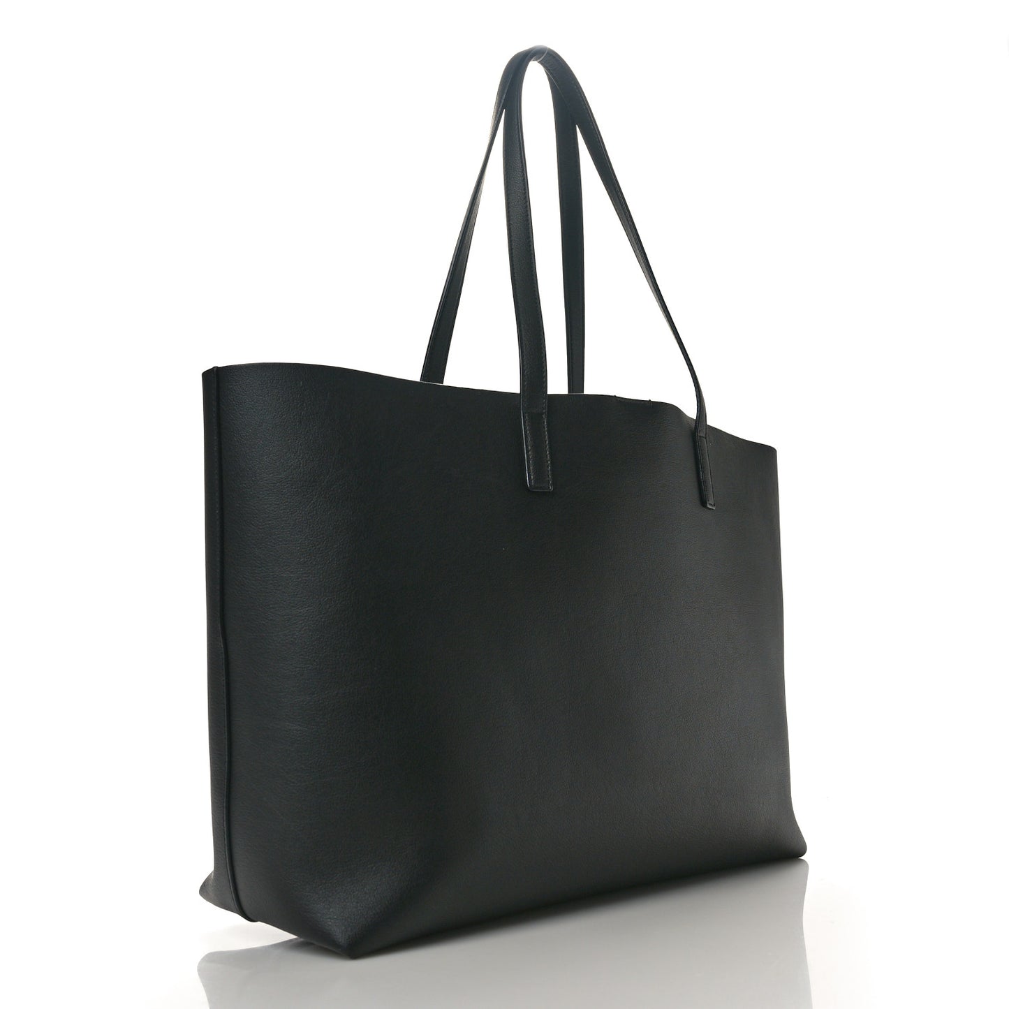 Calfskin Large Shopping Tote Black