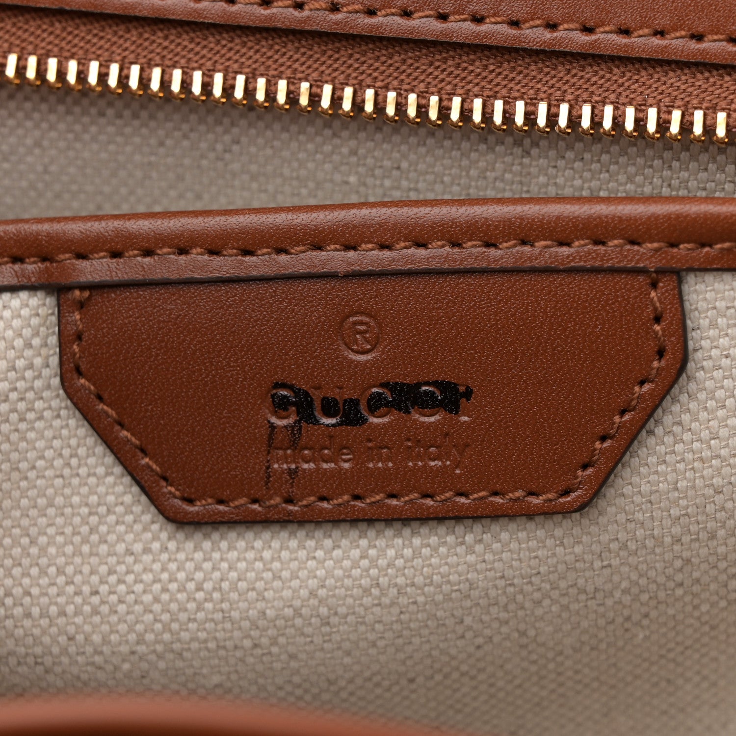 Gucci Calfskin Geometric Print Medium Bamboo 1947 Top Handle Bag Brown 6 of 10