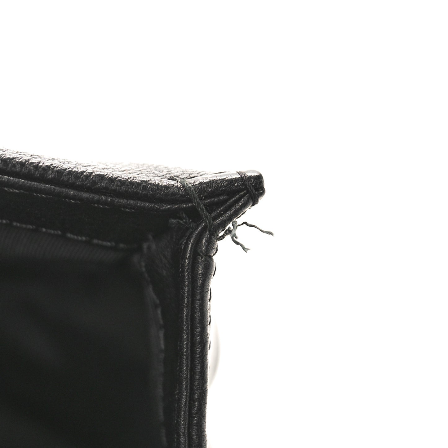 Goatskin Quilted New Medium Boy Handle Flap Black Black