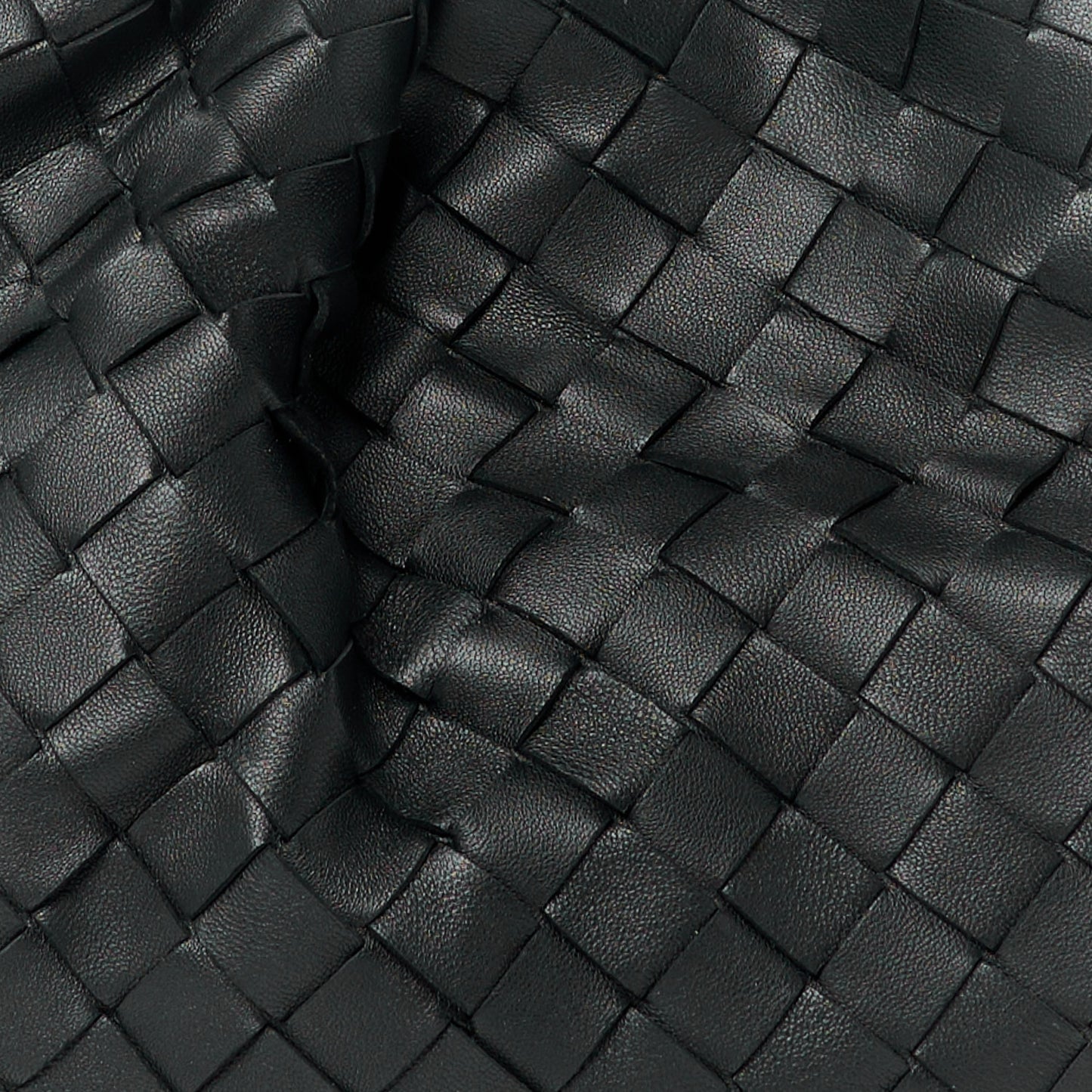 Nappa Maxi Intreccio The Pouch Oversized Clutch Black