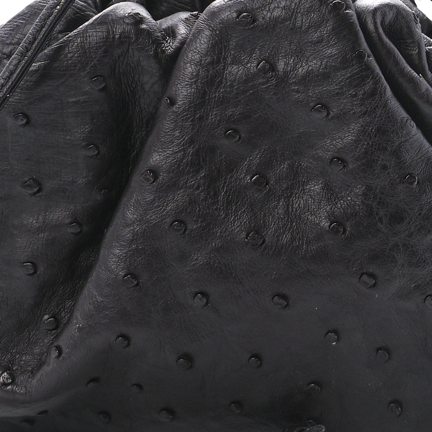 Bottega Veneta Ostrich The Mini Pouch Fondente 9 of 12