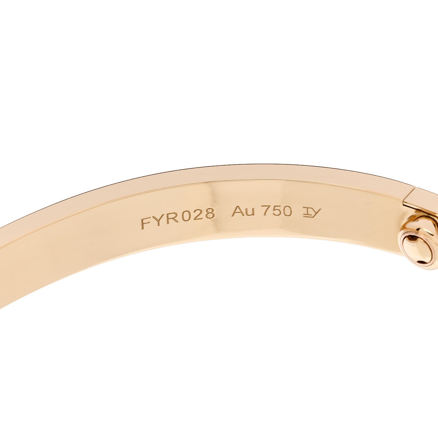18K Yellow Gold LOVE Bracelet 19