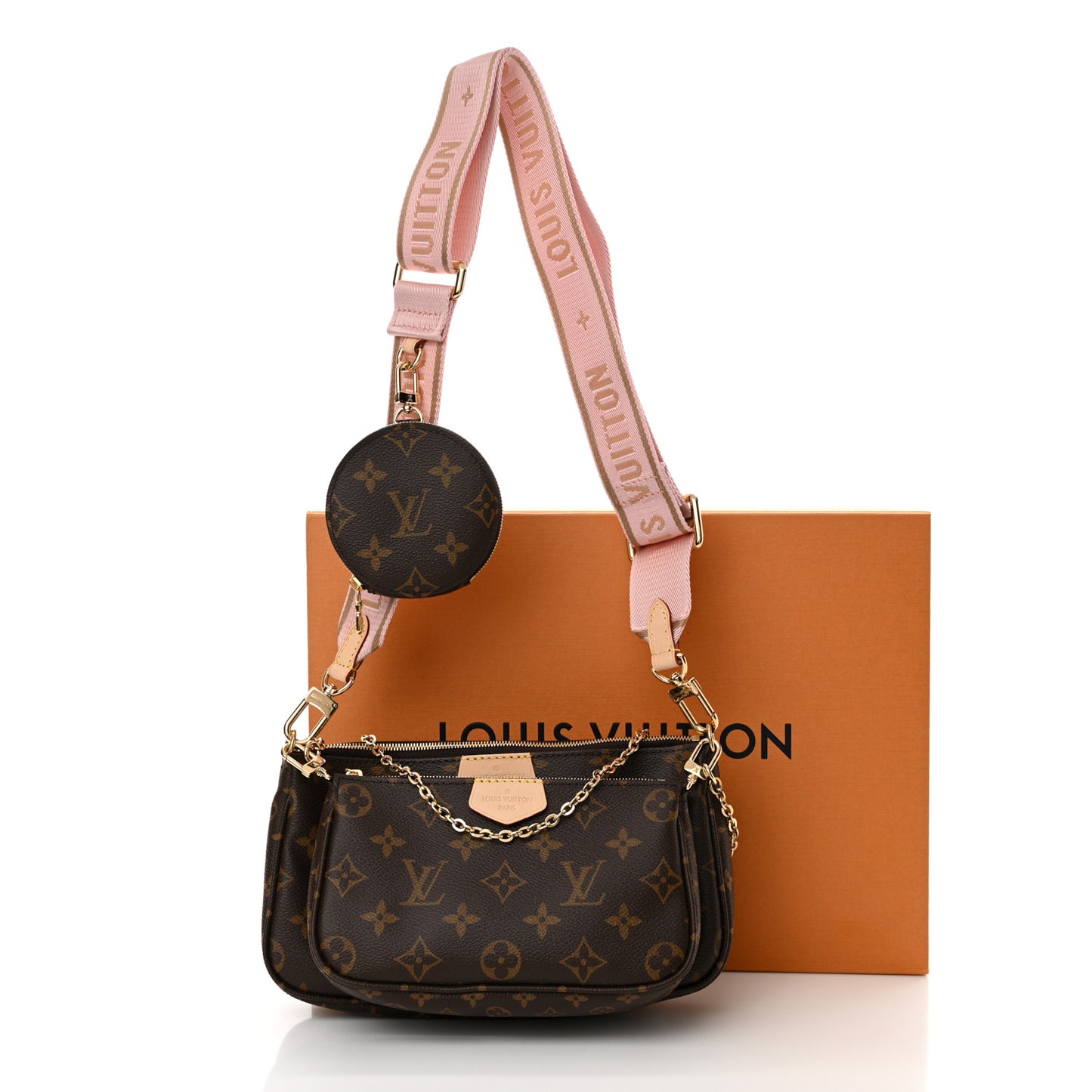 Monogram Multi Pochette Accessories Rose Clair