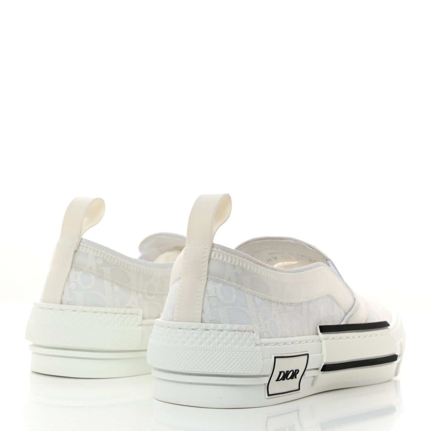 Technical Canvas Oblique Mens B23 Slip On Sneakers 39 White