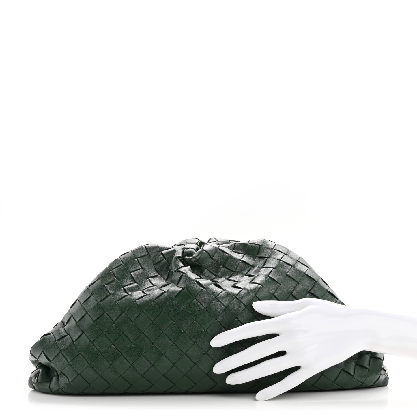 Nappa Maxi Intrecciato The Pouch Oversized Clutch Raintree