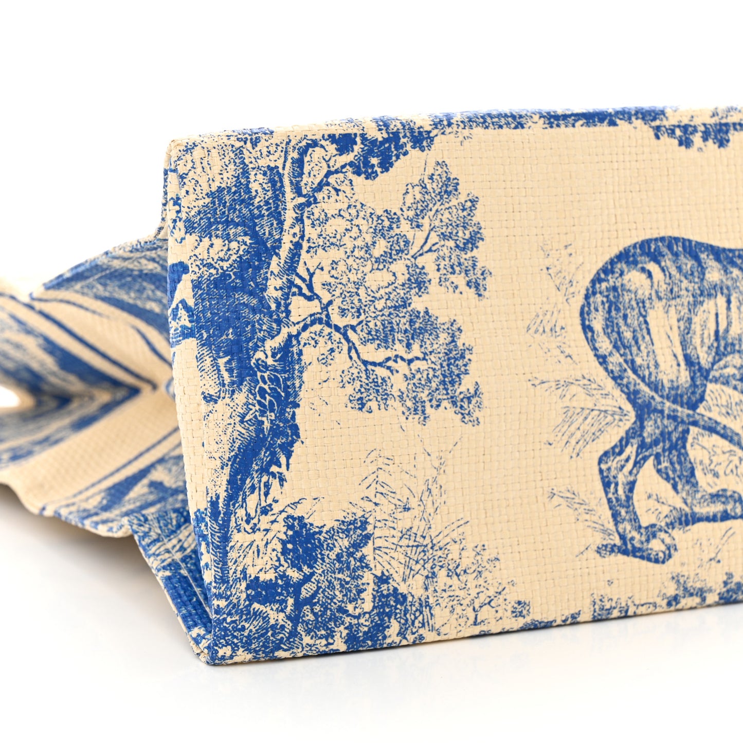 Straw Dioriviera Tote Blue