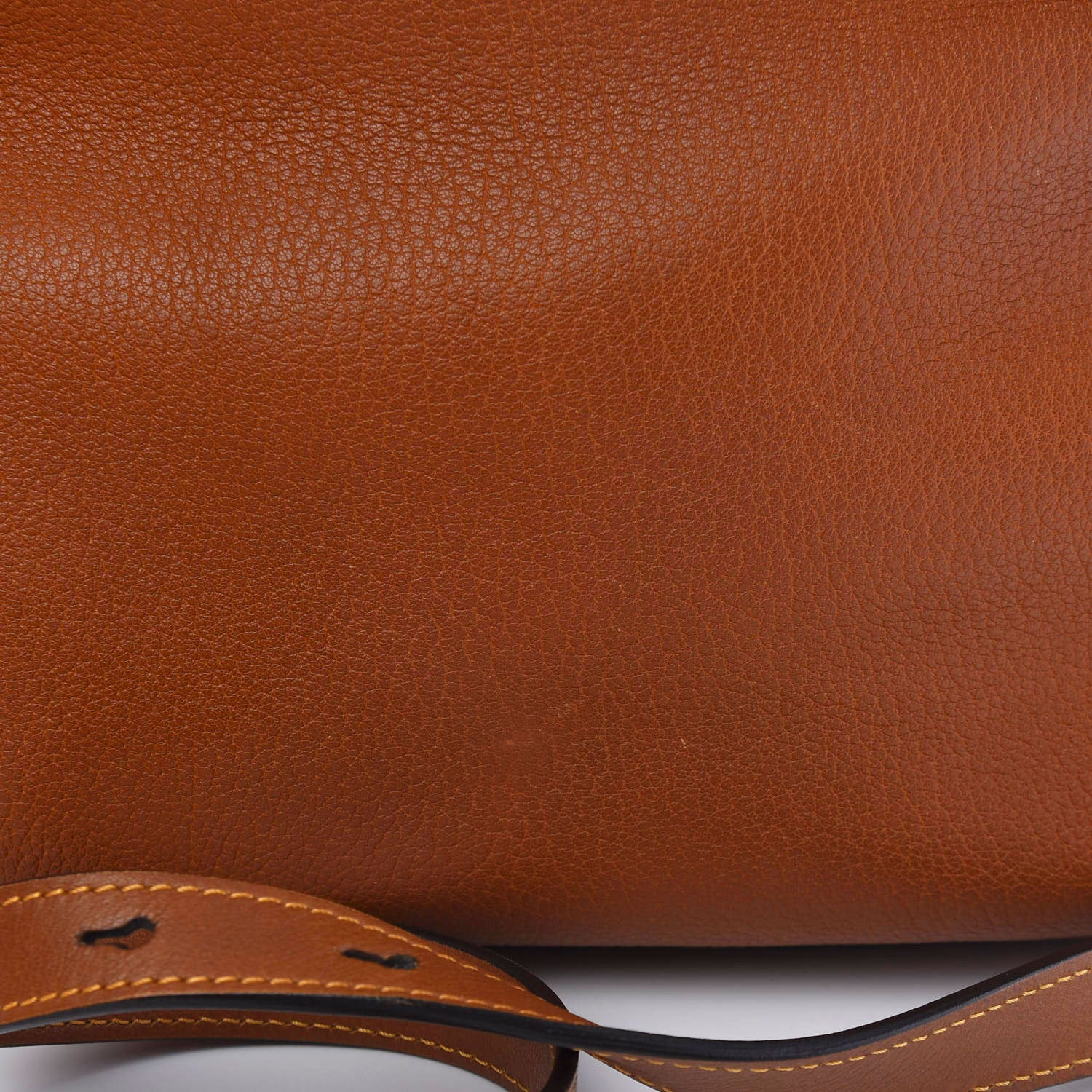 Chloe Grained Lambskin Small Lexa Shoulder Bag Mustard Brown 10 of 13