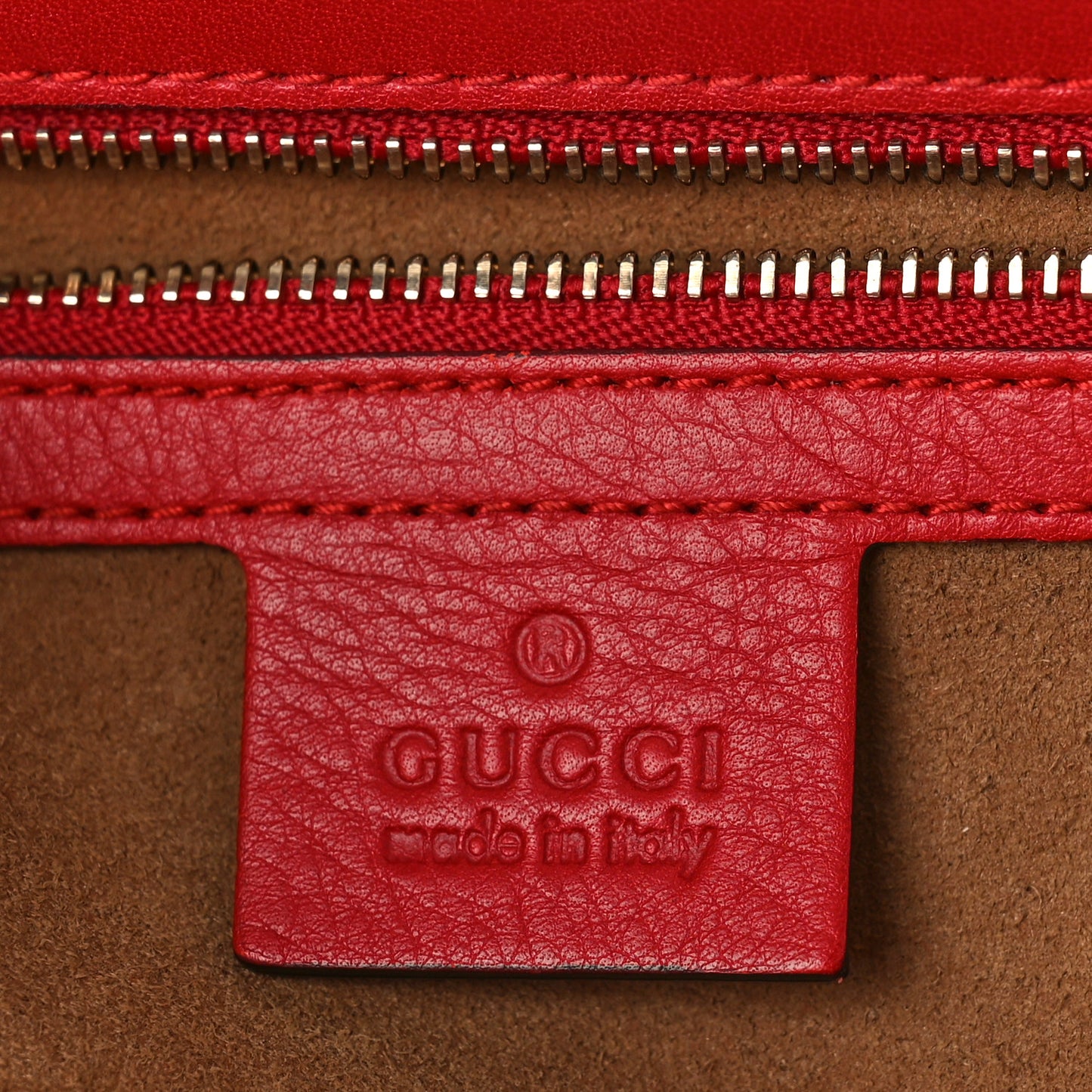 GG Supreme Monogram Calfskin Medium Padlock Shoulder Bag Beige Hibiscus Red New Rosette