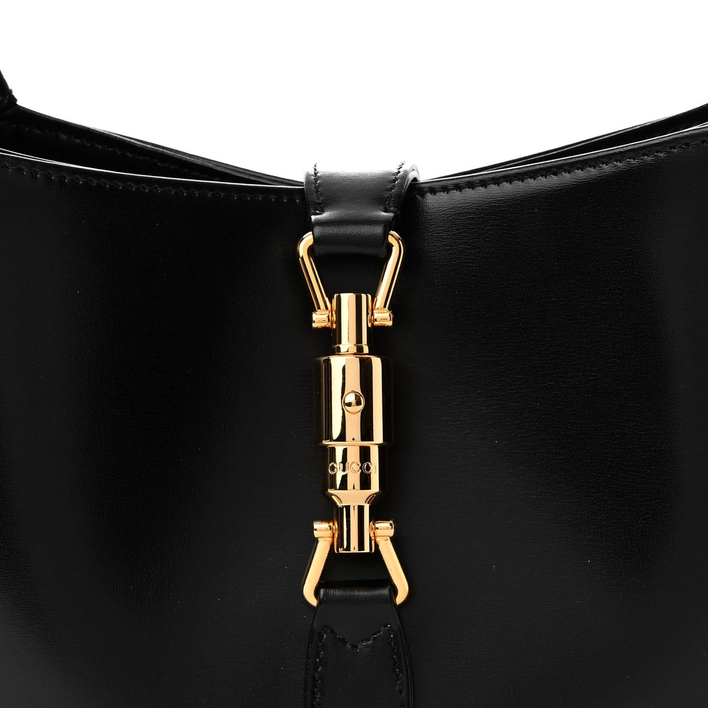 Boarded Dyana Lux Calfskin Small Jackie 1961 Hobo Black