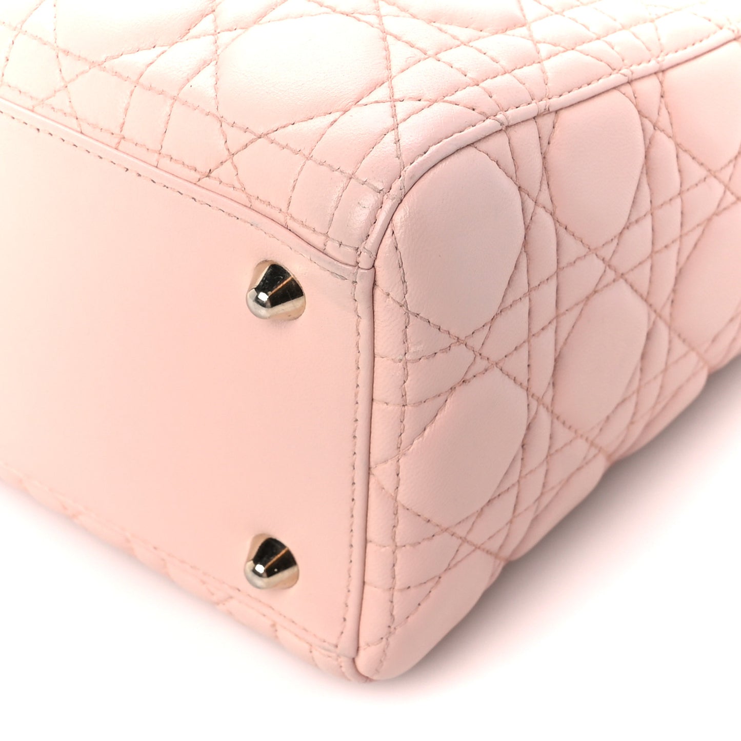 Lambskin Cannage Large Lady Dior Light Pink