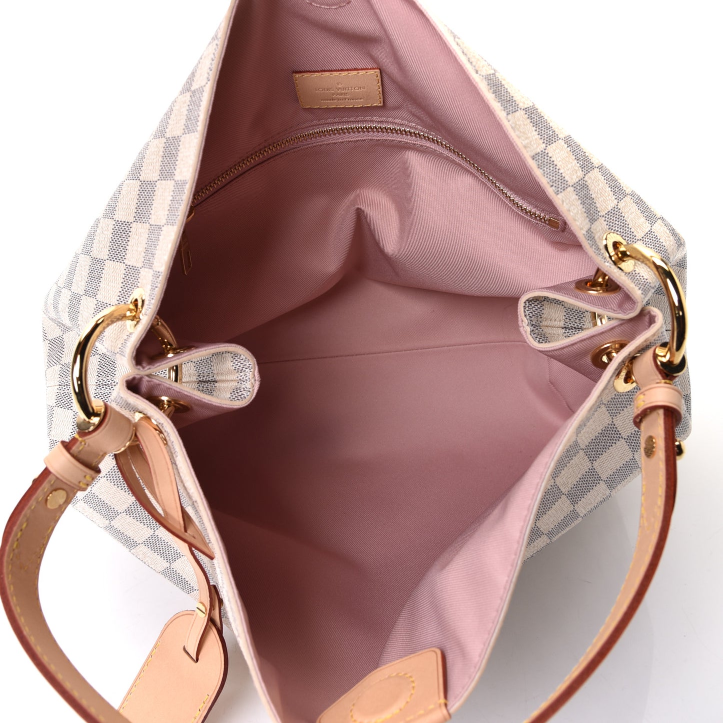 Damier Azur Graceful PM Rose Ballerine