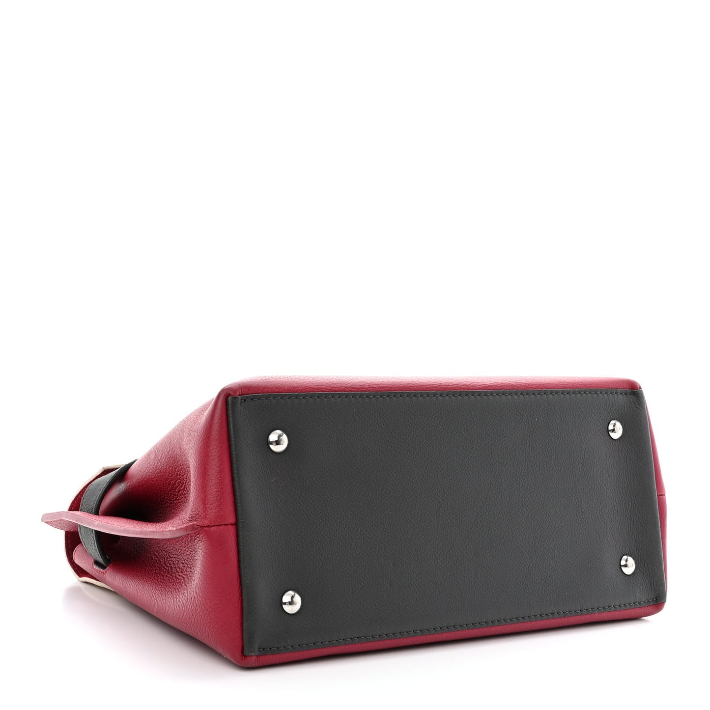 Soft Calfskin Lockme Ever Lie De Vin Etain Creme