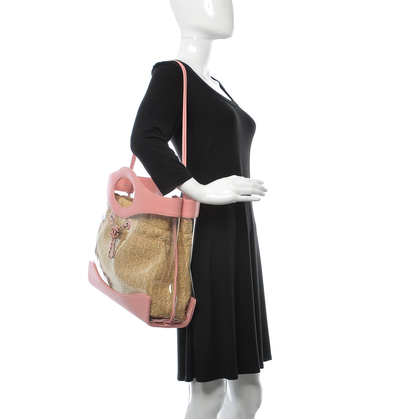 Calfskin PVC Chanel 31 Bag Pink