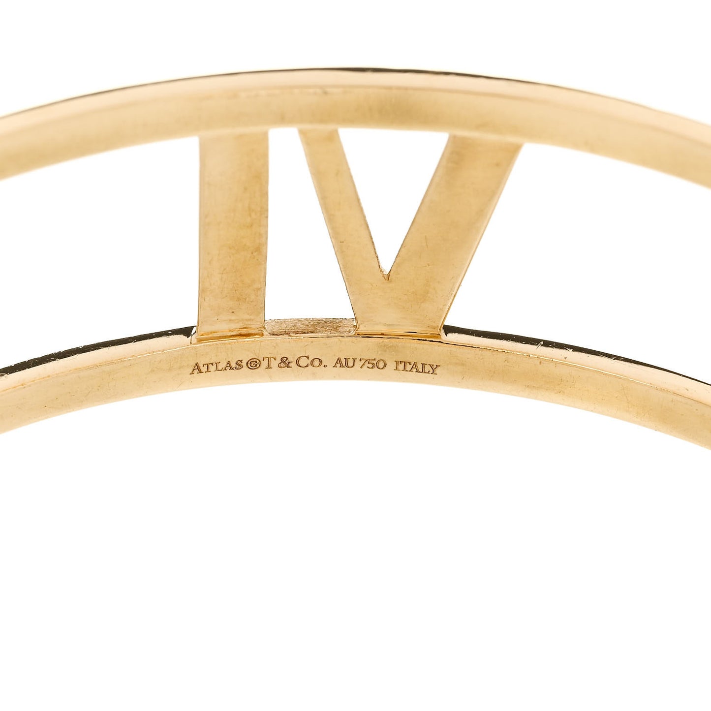 18K Yellow Gold Atlas Wide Open Bangle Bracelet