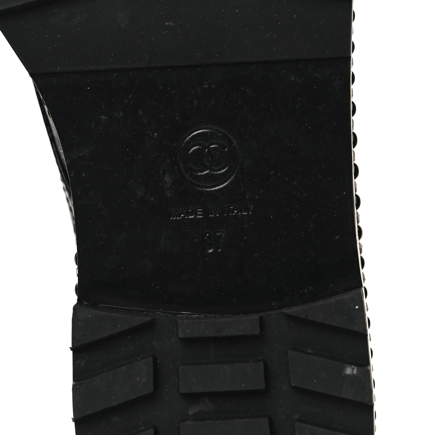 Crackled Calfskin Velvet Pearl Combat Short Boots 37 Black