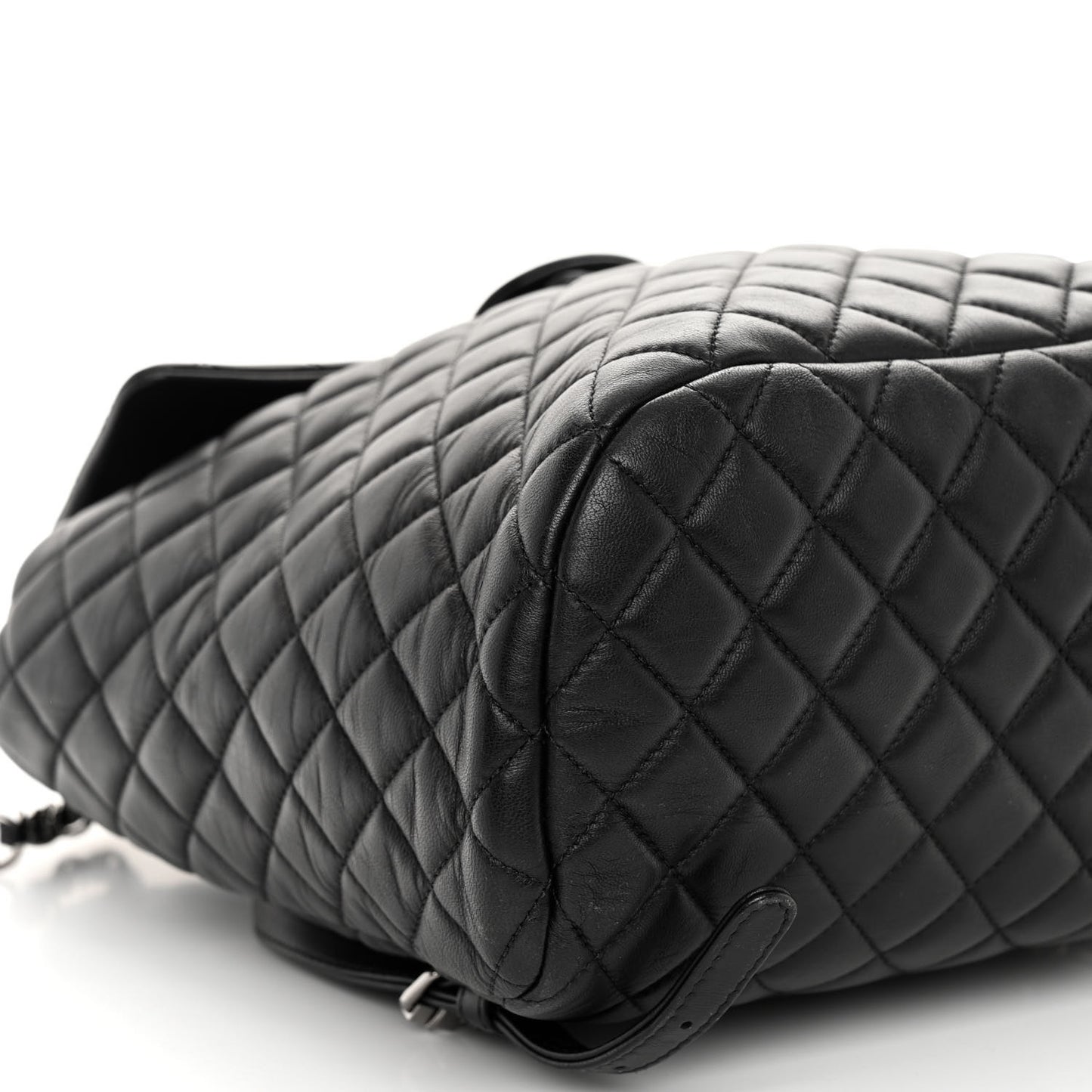 Lambskin Quilted Large Urban Spirit Backpack Black