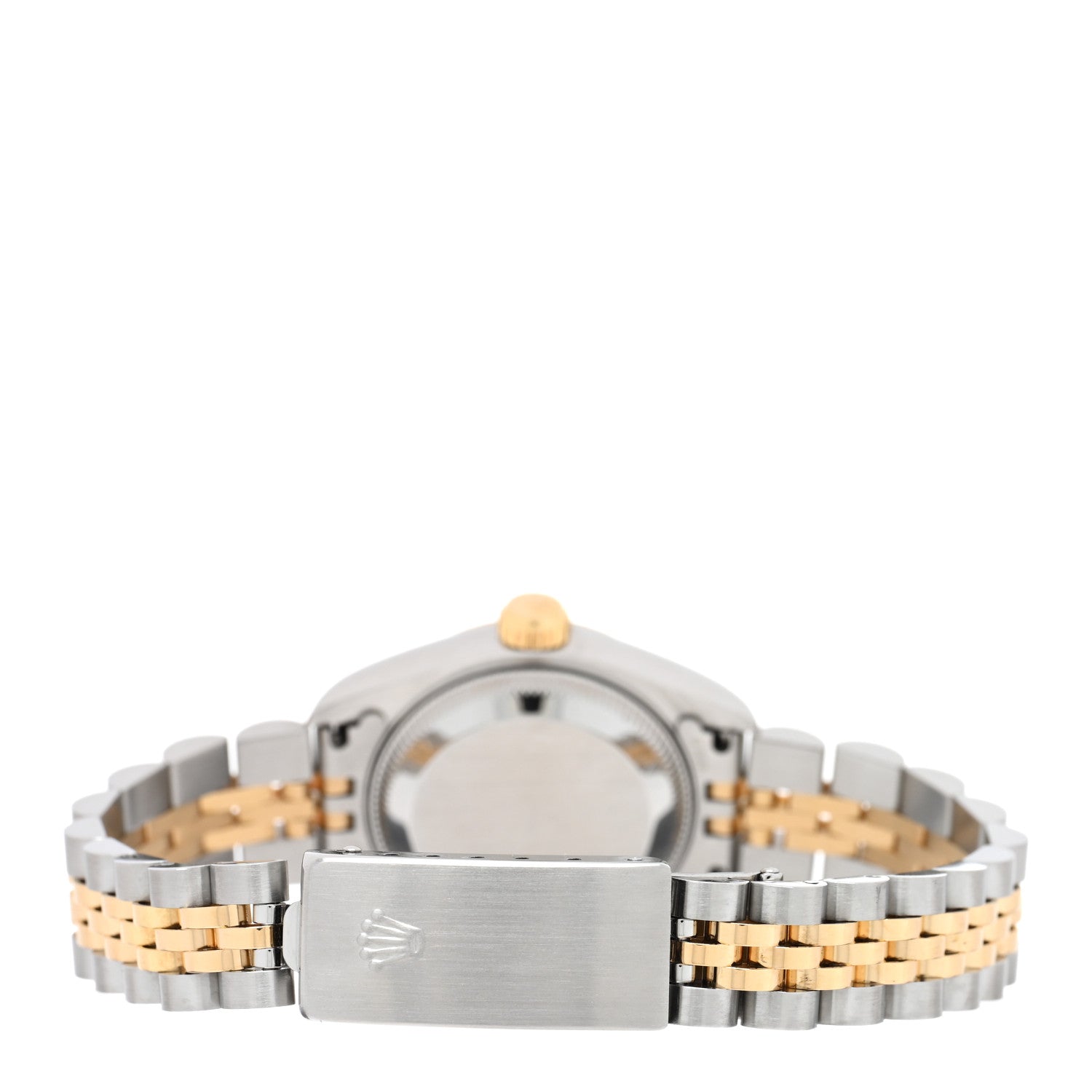 Rolex Stainless Steel 18K Yellow Gold Diamond 26mm Oyster Perpetual Datejust Watch Red Gradient 69173 3 of 4