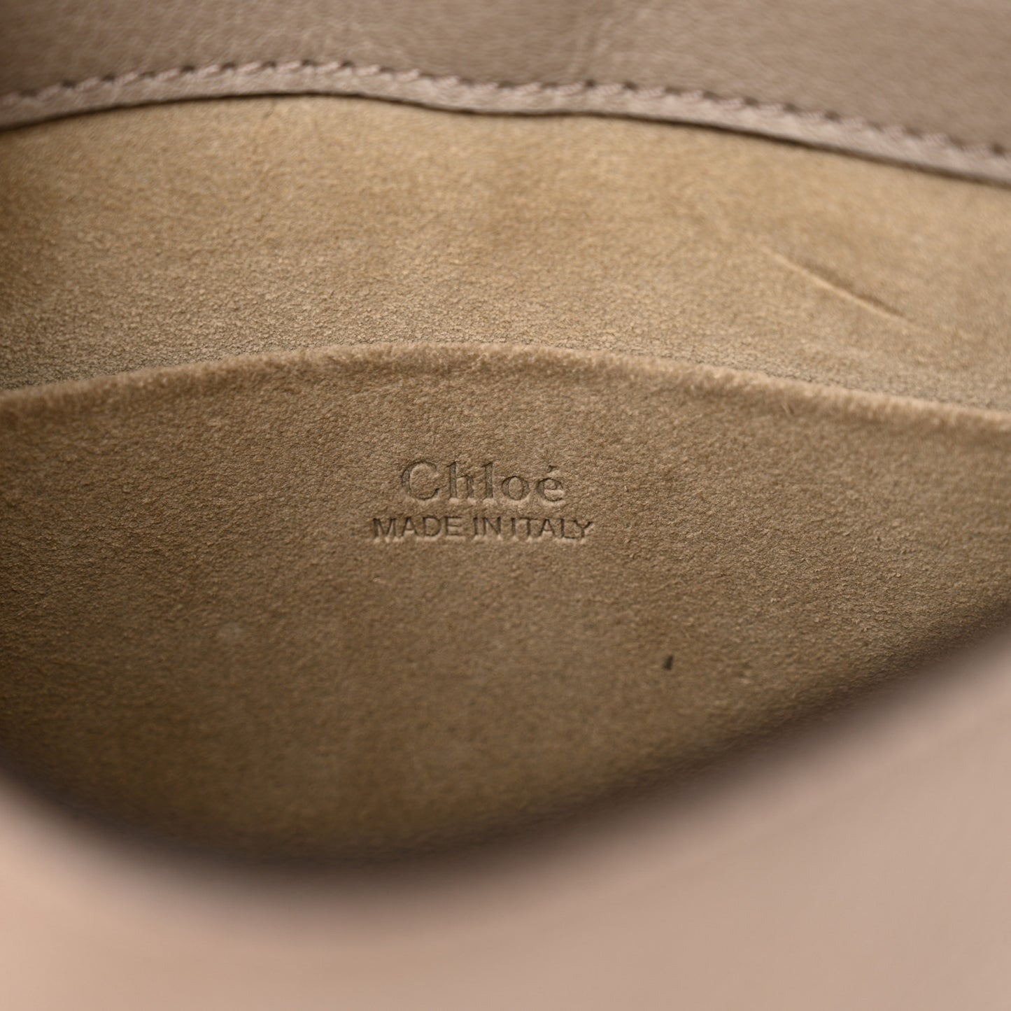 Calfskin Suede Small Nile Bracelet Bag Motty Grey