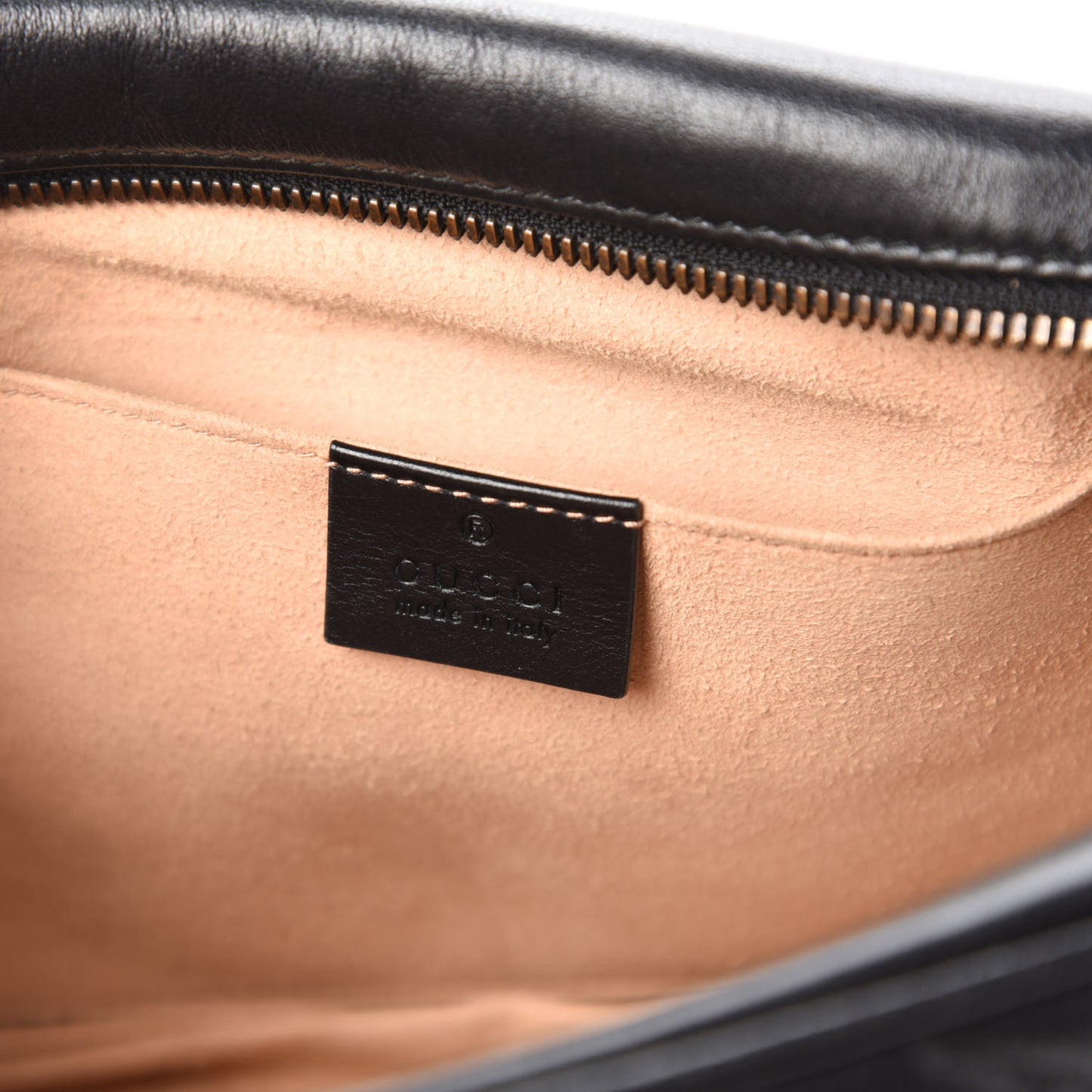 Calfskin Matelasse Small GG Marmont Chain Shoulder Bag Black