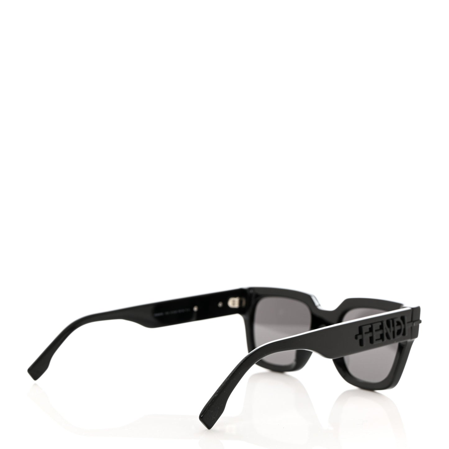 Acetate Fendigraphy Square Sunglasses FE40078I Black