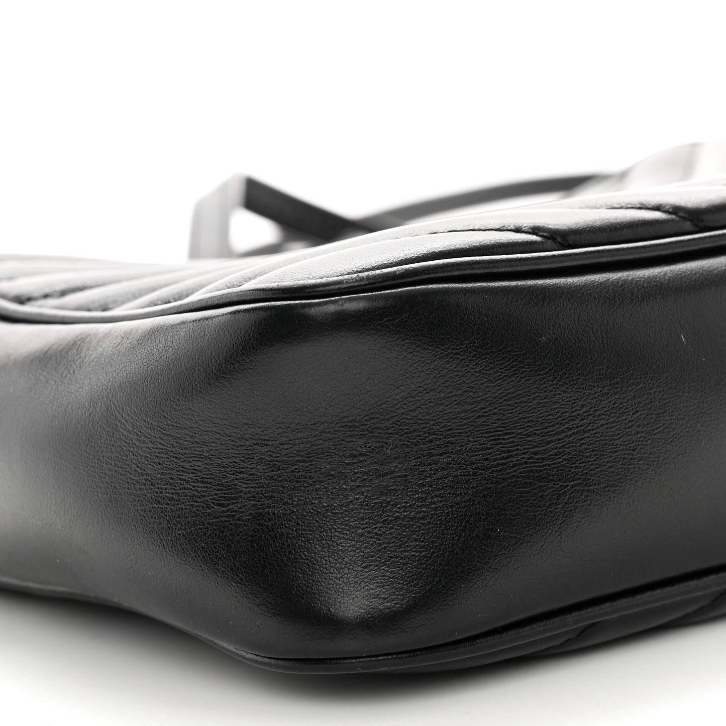 Calfskin Matelasse Monogram Monochrome Lou Camera Bag Black
