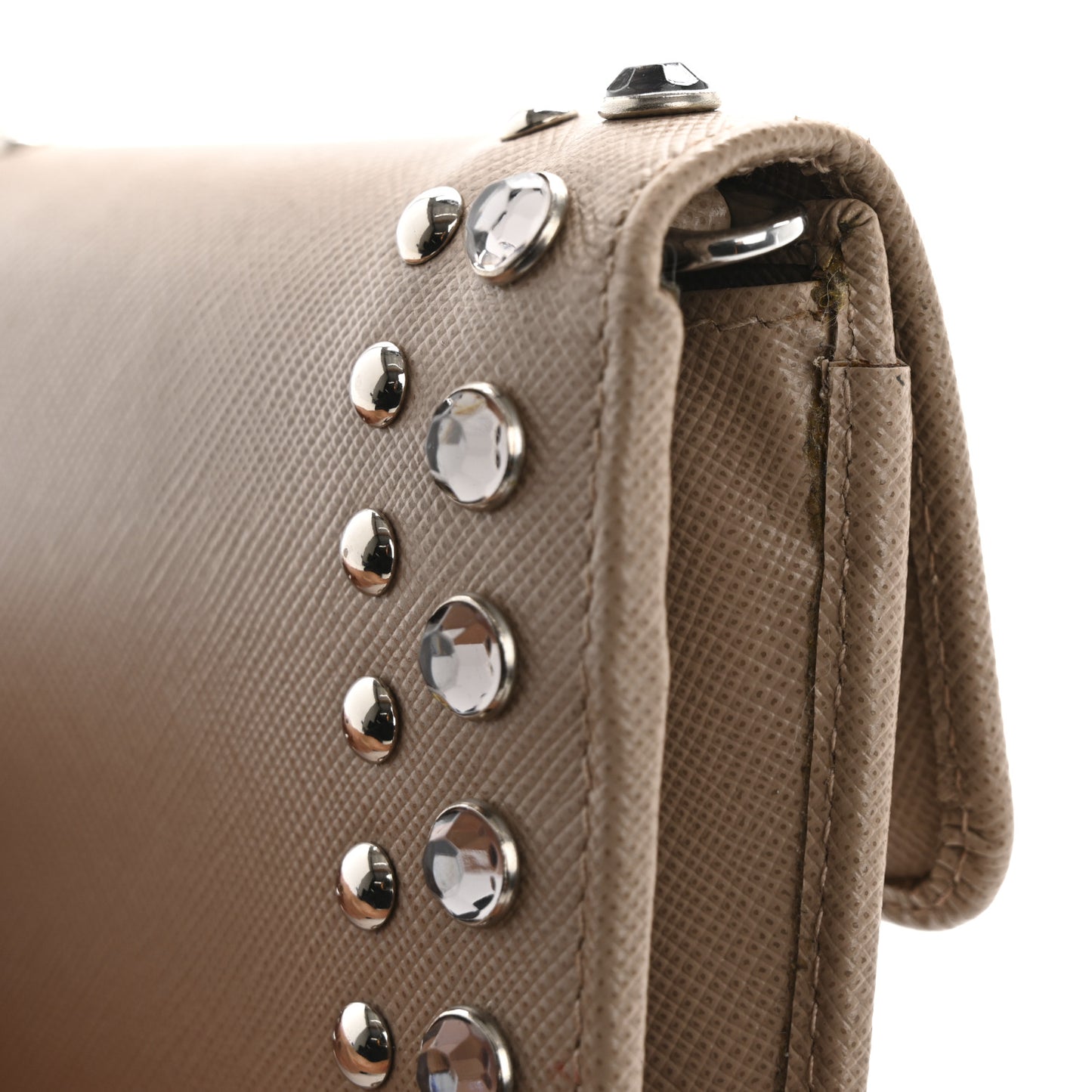 Saffiano Crystal Card Holder Cammeo