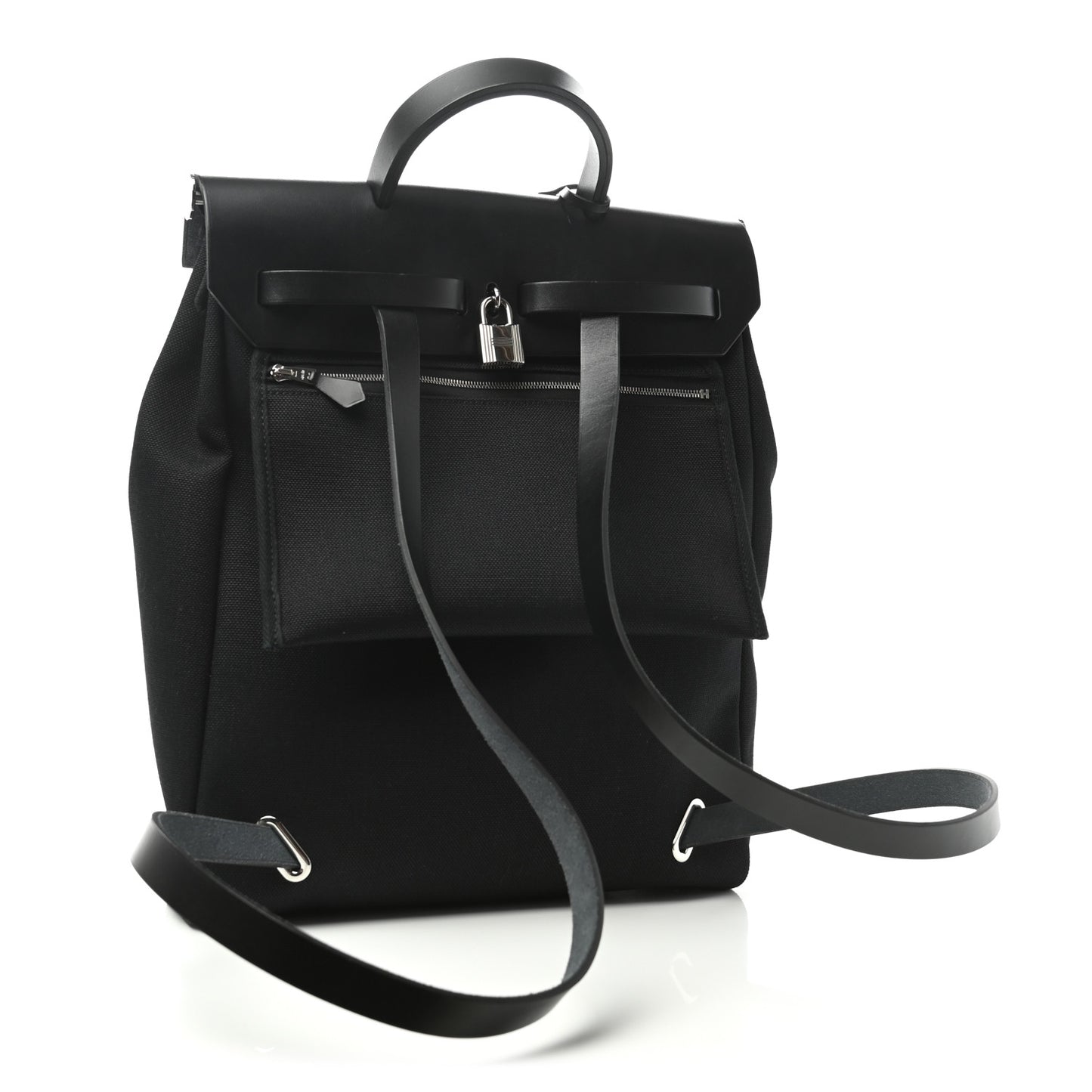 Military Toile Vache Hunter Herbag a Dos Zip Retourne Backpack Black