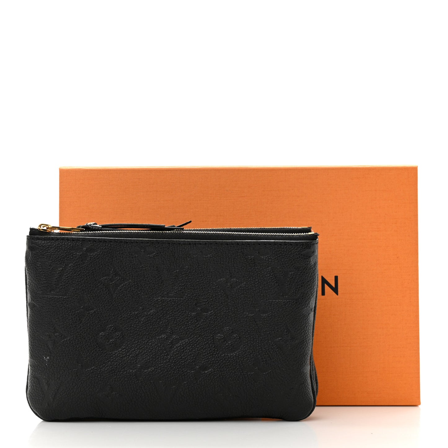 Empreinte Double Zip Pochette Black