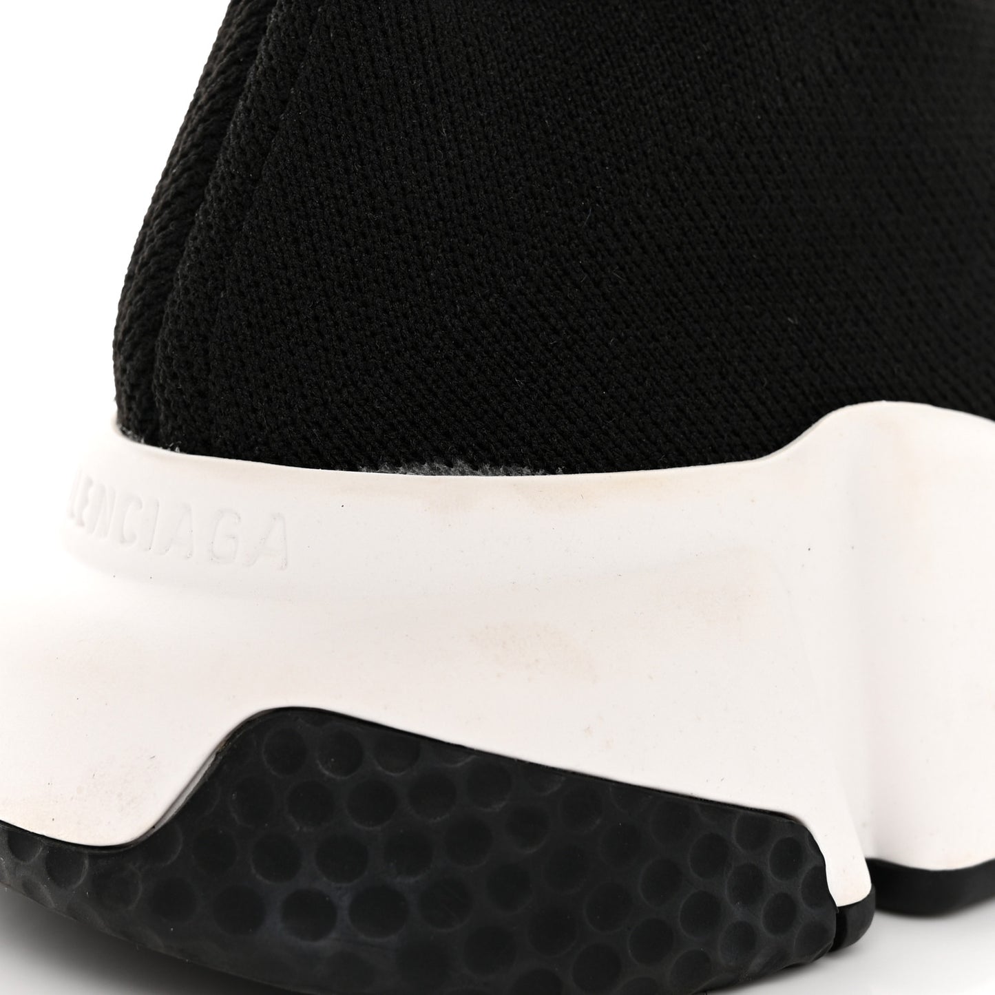 Neoprene Knit Womens Speed Sneakers 37 Black White
