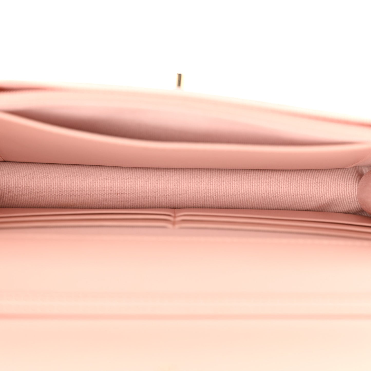 Caviar Quilted Camellia Wallet On Chain WOC Light Pink