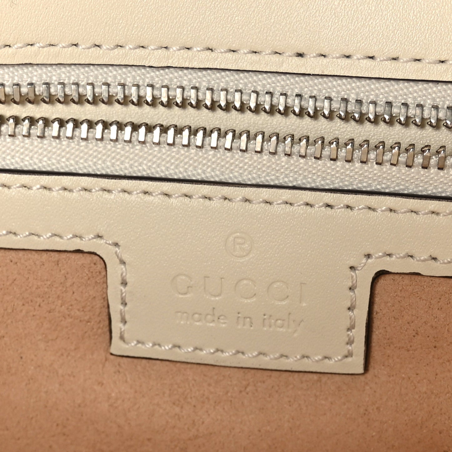 Senna Calfskin Petite GG Top Handle Shoulder Bag Mystic White