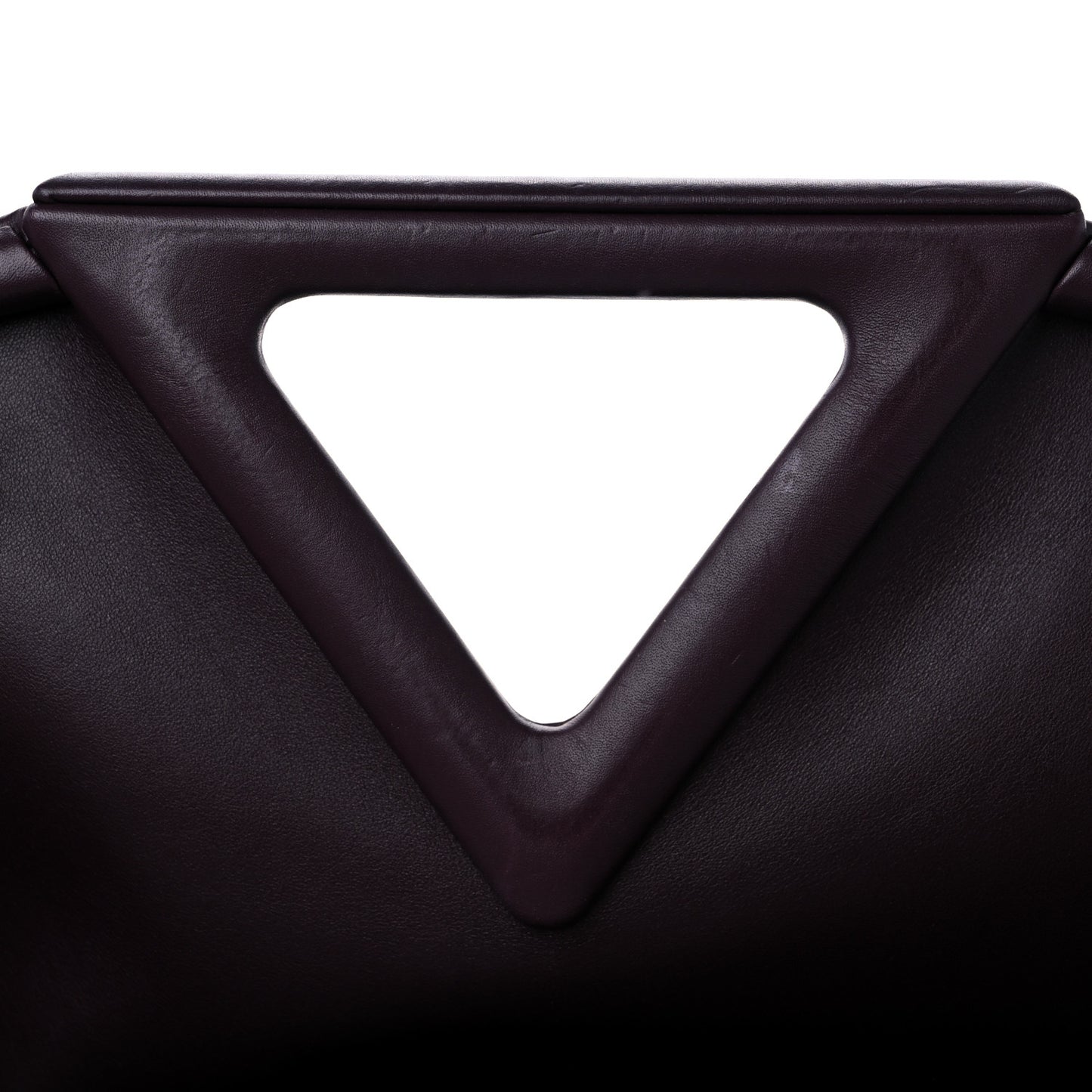 Calfskin Medium The Point Triangle Bag Grape