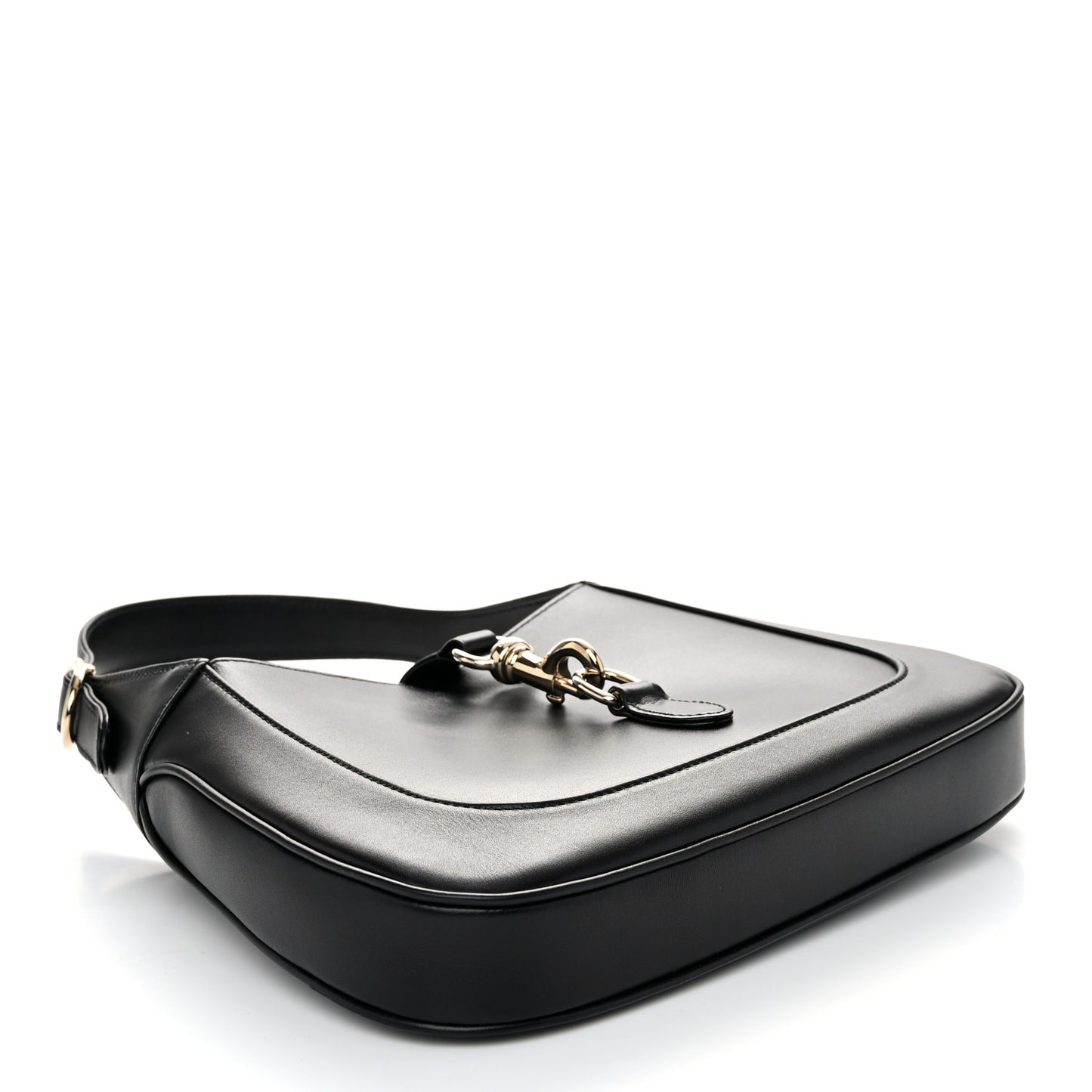 Calfskin Small Jackie Shoulder Bag Black